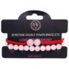 Pulseras de Doble Poder - Cuarzo Rosa