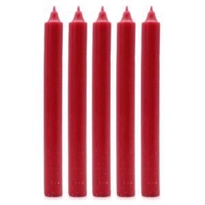bG9jYWw6Ly9tZWRpYS8xSi9FRS82MFIzMEMxRzZSVktFRTFKL2ZjZDkxN2MzLmpwZWc.jpg Bulk Solid Colour Dinner Candles - Rustic Red - Pack of 10