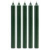 Velas a Granel de Color Sólido - Verde Acebo Rústico - Paquete de 10