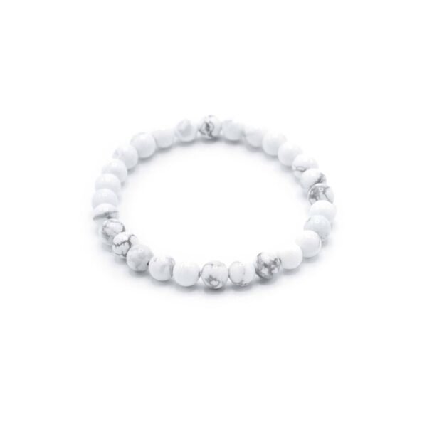 Pulsera de Manifestación de Piedras Preciosas - Jaspe Blanco - Paz